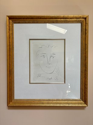 'Pour Robe', Pablo Picasso Plate Signed Etch/Restrike