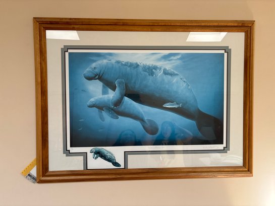 'Manatees' By Wyland, Signed