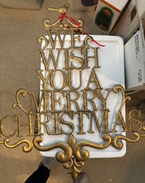 We Wish You A Merry Christmas Sign