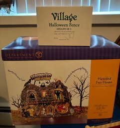 Halloween Haunted Fun House & Halloween Fence