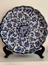 Blue & White Porcelain Platter