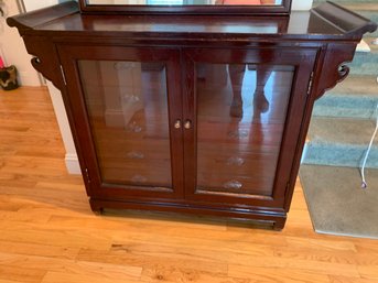 1950s Rosewood Bar With Glass Front Door