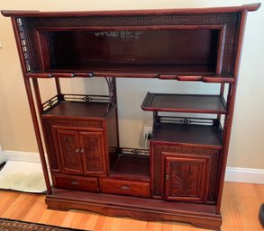 Vintage 1950s Rosewood Display Cabinet