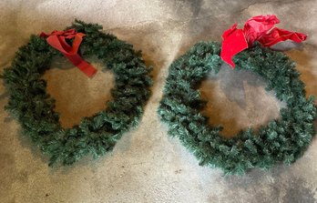 Two Exterior Wreaths