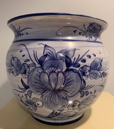 Blue And White Clay Pot