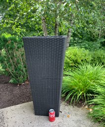 Tall Woven-look  Planter