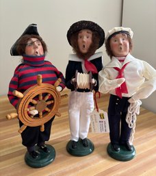 Three Byers Choice Sailors