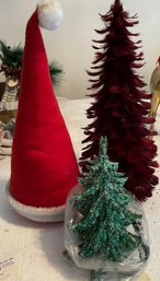 Three  Small Christmas Trees