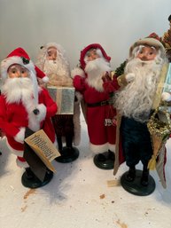 Four Byers Choice Santas