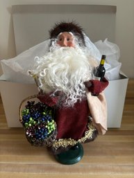 Byers Choice Santa With Wine