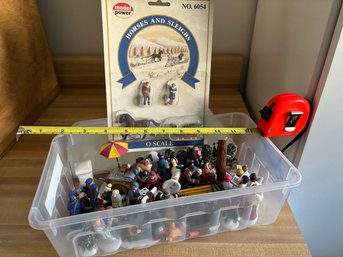 Box Of Village People,  Horses And Sleighs