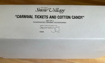 Carnival Tickets And Cotton Candy - Department 56
