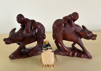 Carved Animal Trio