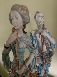 Italian Made Set Of 2 Chinese Statues