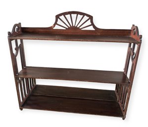 Antique Solid Wood Shelf Unit