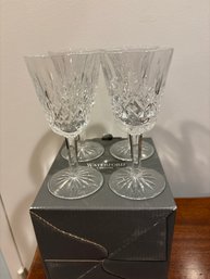 Waterford 'Lismore'white Wine Glass Set Of Four
