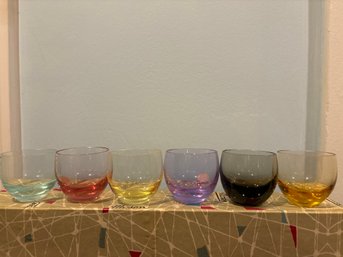 Mosers Set Of Six Colorful Apertif Glasses