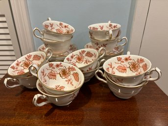 Tiffany 'Royal Crown Derby' Coffee Cups And Saucers