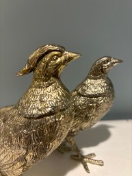2 Metal Pheasants