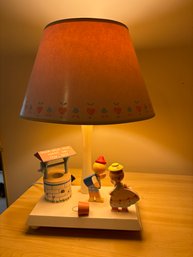 Adorable Vintage Jack And Jill Lamp