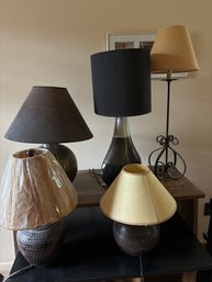 Five Table Lamps