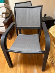 Four Stacking Patio Chairs