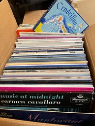 Box Of Record Albums And 45s