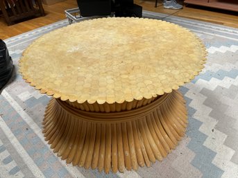 Round Rattan Table