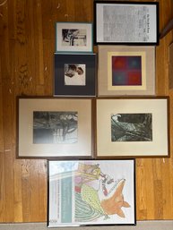 Seven Framed Posters Prints Photographs