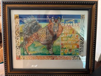 Signed, Numbered Jungle Animals Artwork