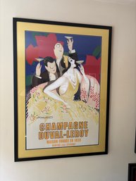Vintage Champagne Framed Poster
