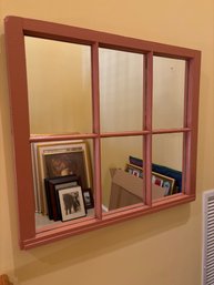 Mirrored Vintage Window Frame