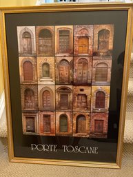 Porte Toscane Framed Poster