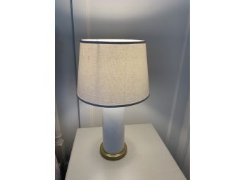 White And Brass Table Lamp