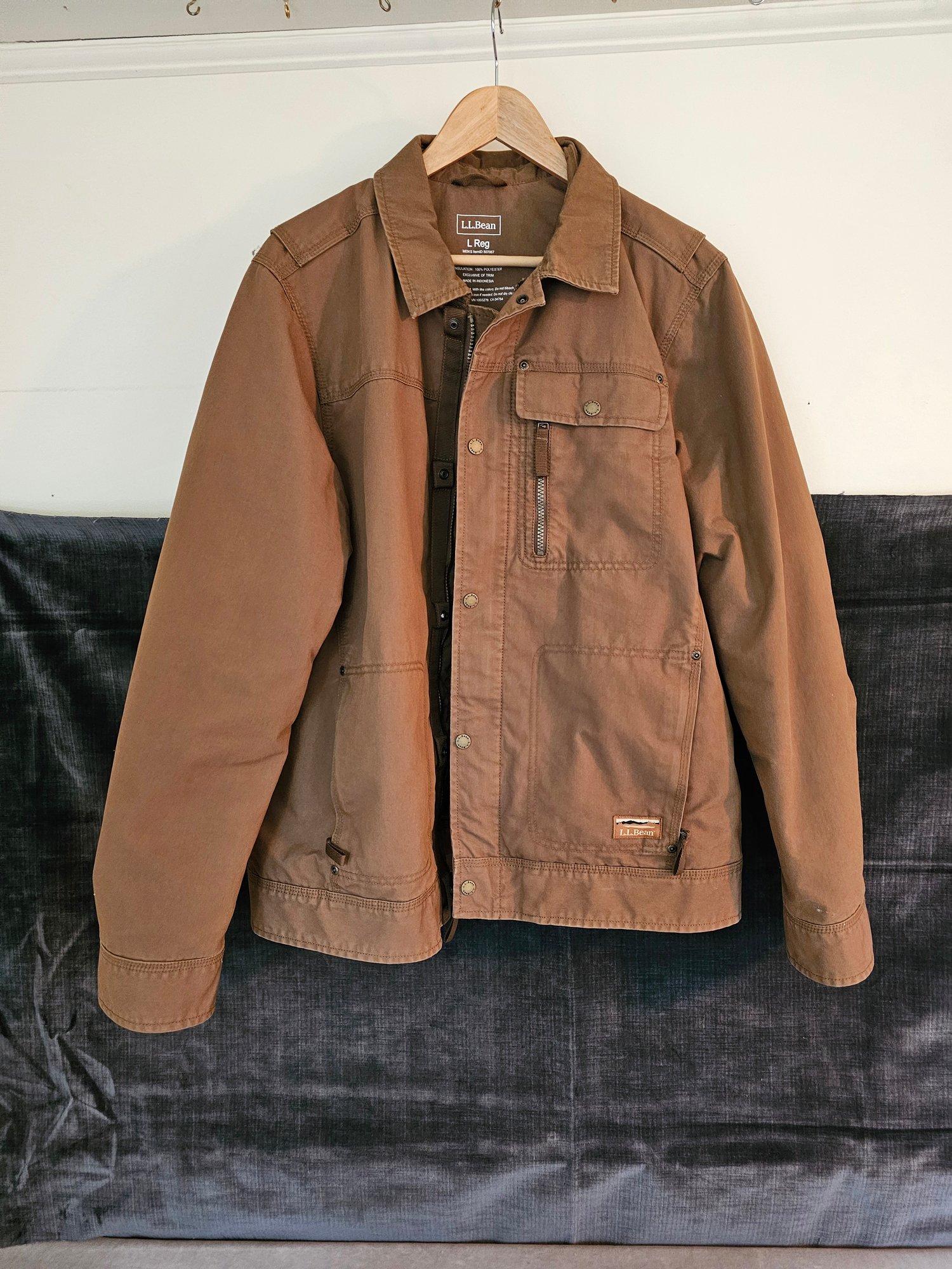 LL Bean Utility Jacket SIZE L 5556