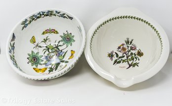 Two Large Portmeirion Botanic Garden Bowls