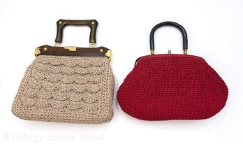 Two Italian Crocheted Handbags