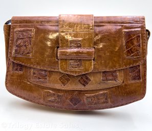 Alligator Clutch, Flat Envelope Style, Probably Mexican