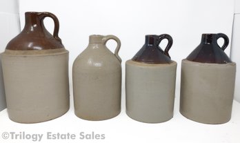 Four Antique Stoneware Jugs