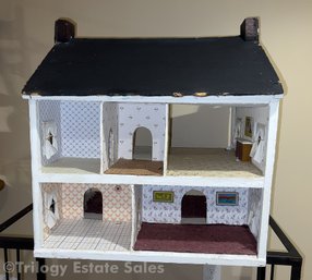 Rustic Fok Art DollHouse AS IS