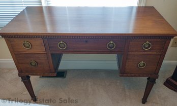 English Mahogany Writing Desk With Crofts Assinder Hardware