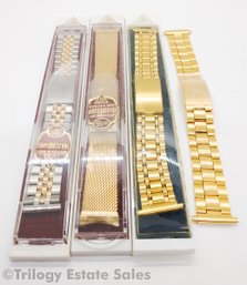 Vintage Jewelers Best J.B Gold Filled & Plated Watch Bands 3/4'