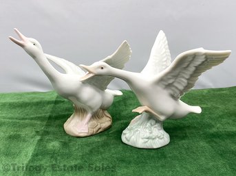 Lladro & Richer Porcelain Geese