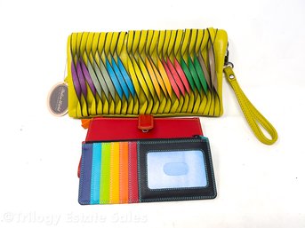 Two MyWalit Pieces With Mellow World Rainbow Clutch / Crossbody