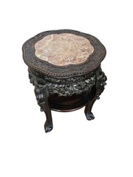 Marble Top Chinese Fern Stand AS IS