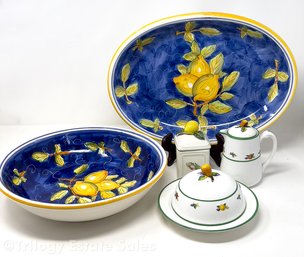 Villeroy & Boch & Italian Lemon Pottery