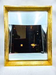 Deep Metallic Gold / Silver Framed Beveled Mirror