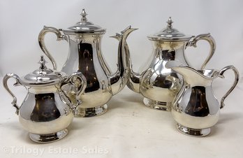 TRP Bogota Colombian 900  Fine Silver Tea Set 1909 Grams 61 Troy Ounces