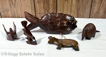 Carved Wood Critters