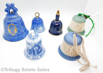 Assorted Porcelain Bells Limoges Hummel Copenhagen